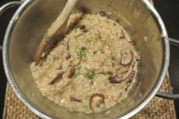 Risotto Bospaddestoelen