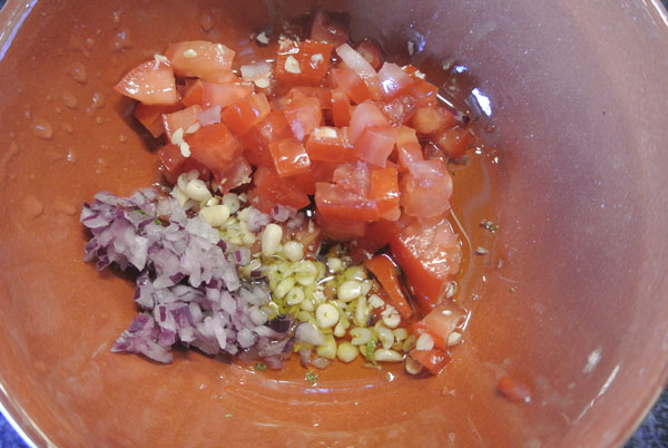 Mosselen gegratineerd met tomatensalsa