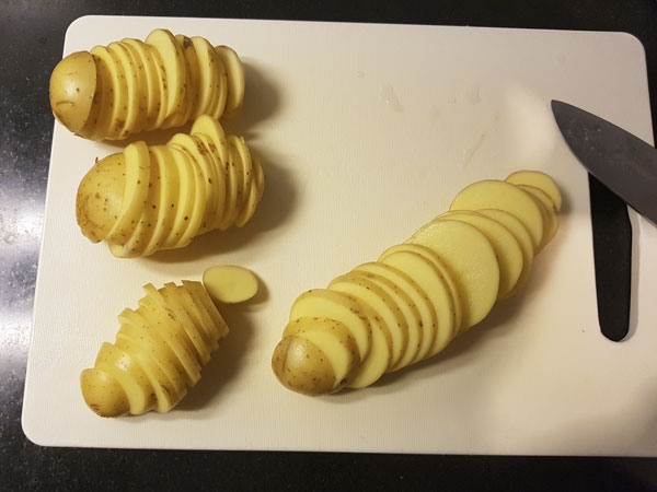 Zalmpakketje met aardappelen