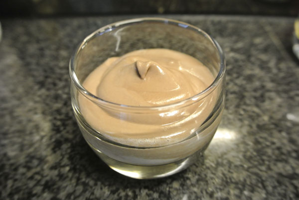 Chocolademousse met passievrucht