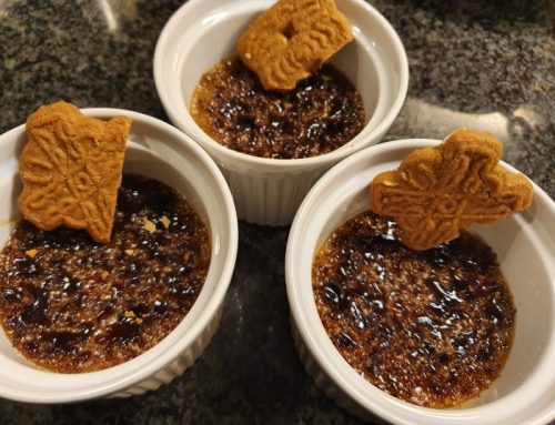 Crème brûlée met speculaas