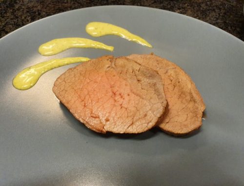 Huisgerookte rosbief met dragon mayonaise